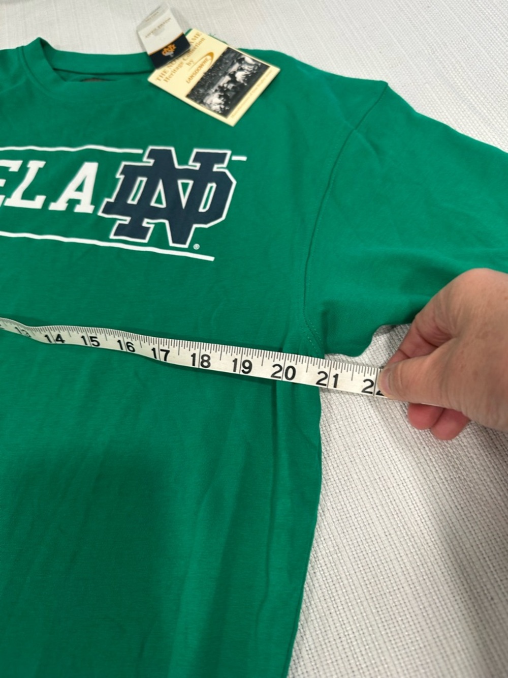 Genuine Merchandise Notre Dame Green 'IRELAND' Graphic Tee - Picture 8 of 8